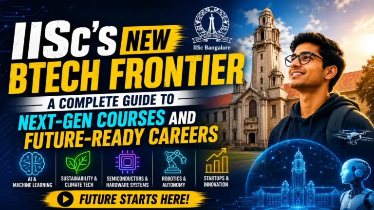 IISc’s New BTech Frontier: A Complete Guide to Next-Gen Courses and Future-Ready Careers