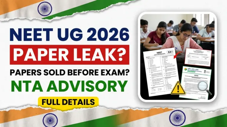 NEET UG 2026 Paper Leak News: Were Papers Sold Before the Exam? NTA Releases Advisory, Check Full Details Here